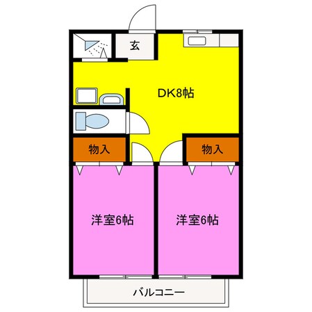 LランドⅡの物件間取画像